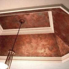 Faux copper ceiling